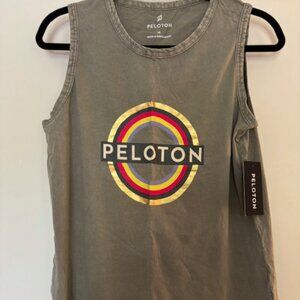 NWT Peloton Olive Slide Slit Muscle Tank